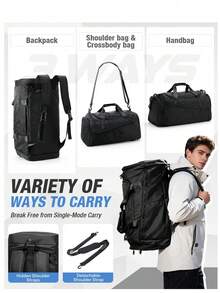 Large Capacity Portable Travel Bag Men's Basketball Ball Bag Sports Fitness Bag Short Outing Backpack Travel Light Sports Training Ski Fitness Bag Shoulder Travel Bag Shoulder Crossbody Bag Crossshoulder Duffel Bag,High School And College Students' Backpacks, Portable Travel Backpacks For Men Holiday - Multicolor - View 3
