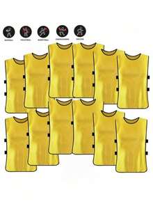 4件/套竞技训练服，运动训练服 - 团队竞技训练服，足球服，竞技训练背心，篮球，美式橄榄球，棒球队训练服 - 耐用、轻便、速干训练服，适合运动队和俱乐部团队建设及推广活动，篮球/美式橄榄球训练号码服 - 彩色 - 查看 4