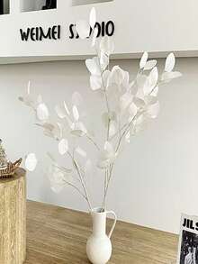 1pc LED Artificial Olive Branch Light - Modern Decorative Lamp With 30 LED Lights, Battery Powered, Suitable For Wedding, Birthday, Indoor, Party, Cafe, Restaurant Decor - Excluding Battery/Vase - White - View 5