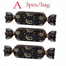 20个/包 月牙形黑色、金色、白色箔纸糖果礼盒，节日派对DIY烘焙饼干、糖果、巧克力包装纸盒套装 - 彩色 - 查看 8