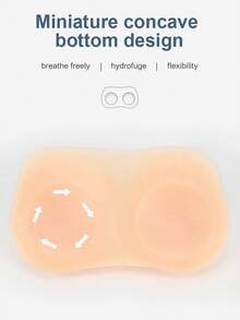 Túi độn ngực silicon, thích hợp cho trường hợp phải cắt bỏ ngực, túi độn bị hư hỏng, miếng đệm ngực silicon liền khối có dây đeo vai. - Màu Khaki - Xem 6