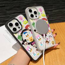This Disney Toy Story Cartoon Character Phone Case Features A Cute And Playful Design, A Simple And Stylish Look, And A Smooth Feel. It Boasts Strong Magnetic Attraction And Provides Camera Protection, Making It An Ideal Choice For Girls. It's Compatible With IPhone17/16/15/14/13/...12 Mini Pro Max Pro Plus XRXS Series, As Well As SamsungGalaxy S20, S21, S22, S23, And S24 Series. It's The Perfect Gift For Family And Friends. This Stylish Phone Case Features Fun Character Designs And Is Made Of Lightweight And Durable Material. - màu đen - Xem 4