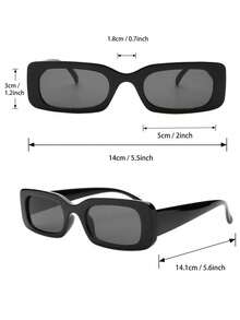 4pcs Men Small Square Rimless Vintage Classy Aesthetic Street Style Classic Delicate Fashion Glasses For Street Snap Musical Festival Business Appointment Outfits Party Decoration - Multicolor - View 5