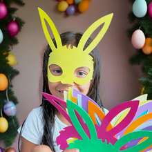 Easter Face Mask Kit Made Of Smooth EVA Foam, For Parties, School, Decoration, Crafts, Art Workshops. - Nhiều màu - Xem 3