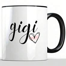 INGIFTA Gigi Mug, 1 Piece, 11 Oz, Ceramic Coffee Cup. Gigi Gift. Gigi Coffee Cup. Gigi Gift. Grandma Mug. Grandma Gift. Mother's Day Gift. Gigi Gift Idea. - 黑色 - 查看 2