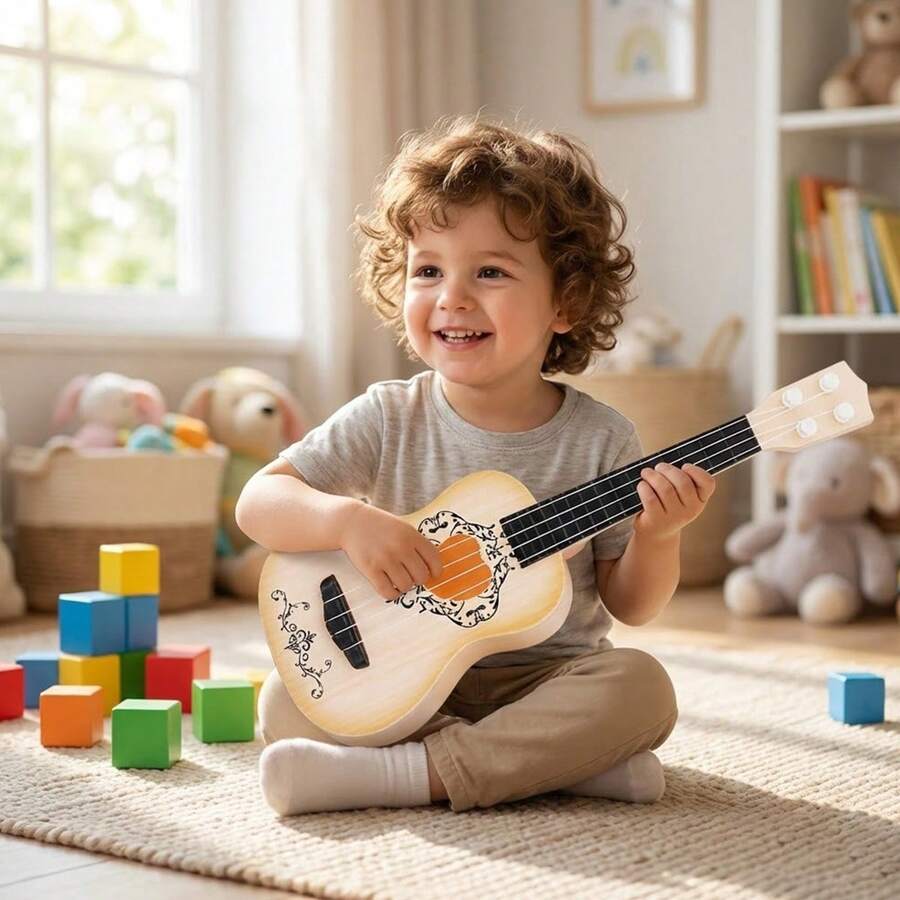 TendenciaUkelele Guitarra Para Niños De 3 A 12 Años Juguete Regalos Toy778-bCalidad premium - 1 - Ver 1