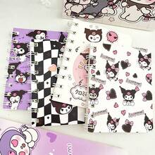 4 st Sanrio Kuromi A7 Coil Notebook Söt tecknad anteckningsbok Studentflicka Hjärta Hög Skönhet Bärbar Liten Bok, Födelsedags- och Högtidsgåva Tillbaka Till Skolan - Multifärgad - Visa 2