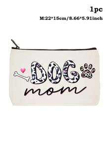 可爱狗狗妈妈帆布手提袋 - 狗狗妈妈主题印花购物袋，多种设计可选，轻便大容量，完美收纳您的所有宠物必需品和日常用品，狗狗妈妈必备，送给狗狗妈妈和宠物爱好者的贴心实用礼物，宠物派对礼品