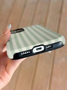 Minimalist Striped Element 1pc Artistic Colorful Pattern Glossy 2-In-1 Phirim Hard Phone Case Suitable Compatible With Samsung/ 11/12/13/14/15/16/17 Pro Max Spring Gift - Multicolor - View 4