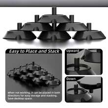 Black PLA Lightweight Storage Ink Cartridge Pen-Style Motor Tattoo Machine Wireless Pen Desk Fixed Base Vertical Display Tattoo Machine Rack