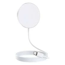 1个便携式无线充电器，支持快速充电，兼容 17、16、15、14、13、12 Pro Max Plus等智能手机 - 白色 - 查看 13