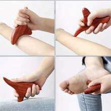 4pcs Wooden Massagers | High-End Acupoints, Triangular Sparrow Scraping Boards, Foot Massagers - Multicolor - View 8