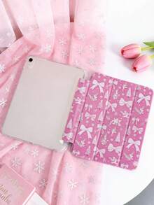 1 件装冬季雪花领结图案平板电脑保护套，适用于 iPad 10 代/11 代/10.2/10.5/Air4/Air5/10.9/Pro 11/Air 11 英寸 (M2)-2024/Pro 11 英寸 (M4)-2024/iPad Air 11 英寸 (M3) 2025/iPad (A16) 11 英寸第 11 代 2025、Mini 6/Mini 7/Air1/Air2/9.7、Tab A8 10.5 英寸 2022，包含笔槽、三折支架、磁吸式睡眠/唤醒功能，简约/创意/独特/趣味/可爱/小众设计 - 彩色 - 查看 5