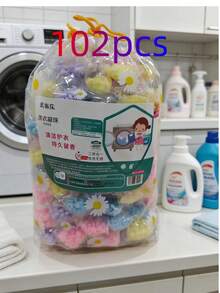 100包/組 混色花香洗衣香氛珠，洗衣機香氛珠，持久留香洗衣香水珠，洗衣護理清潔用品，清潔工具 - 彩色 - 查看 12