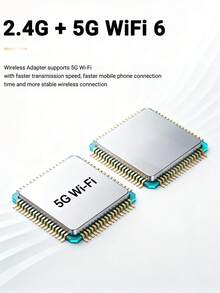 XUDA 2026 New 2-In-1 Wireless CarPlay/Android Auto Super Mini Adapter - 2.4-5.0 GHz WiFi 5 Carplay Converter, Wired To Wireless, Fast Auto Connection, No Delay, Compact Design, Compatible With IPhone & Android, With USB/USB-C Port, No Battery