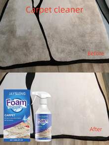 jakehoe 1 Bottle/120ml Carpet Cleaner/Mattress Cleaner/Curtain & Sofa Fabric Surface Cleaner, Removes Stains, Grease And Other Fabric Surface Dirt, Also Has Dust Removal Effect, Ideal Gift For Friends And Family. Random Shipment Of New And Old Versions. - Multicolor - View 3