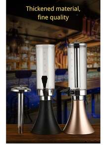 High-End Wine Rack And Display Stand, Beer Barrel, Beer Tower With Illuminated Base, Draft Beer Dispenser, Beer Tap, And Beer Foam Dispenser. - Multicolor - View 1