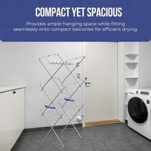 Harewood 3 Tier Clothes Airer | Drying Rack, Compact & Portable | 3 Models Available | Fast Dispatch From UK Seller - 3 Tier Compact Laundry Airer - View 3