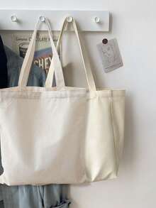 1 túi vải bố trơn, thích hợp để trang trí và làm đồ thủ công, tối giản và thanh lịch, túi đựng đồ du lịch tiện dụng, túi du lịch màu trơn dung tích lớn: Lựa chọn hoàn hảo cho những người yêu thích hoạt động ngoài trời! Cũng là món quà lý tưởng cho bạn bè và gia đình. Chiếc túi dung tích lớn này phù hợp cho học sinh, sinh viên và giáo viên. Túi vải bố đa năng dùng cho du lịch, túi mua sắm/du lịch dung tích lớn, túi mua sắm hàng ngày có thể tái sử dụng, túi vải bố gấp gọn di động để tự làm đồ thủ công, túi vải bố đeo vai. - Nhiều màu - Xem 10