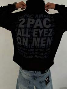 This Stylish Sports Pullover Is Perfect For Outdoor Activities. It Has A Unique Design And Is Versatile, With A Fabric Weight Of 250 Grams, Making It An Ideal Choice For Autumn And Winter. Its Casual Style Is Very Suitable For Daily Wear. - màu đen - Xem 2