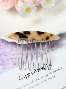 女士蝴蝶结醋酸纤维发梳，刘海及碎发驯服器，防滑反向梳，简约优雅多功能发饰，打造蓬松发型，侧梳造型，优质面料，头部饰品，女士发饰，头饰 - 多色B - 查看 11