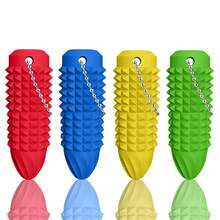 1pc Sensory Toy Finger Pain Relief Stress Relief Creative Small Toy Silicone Pendant - Multicolor - View 7