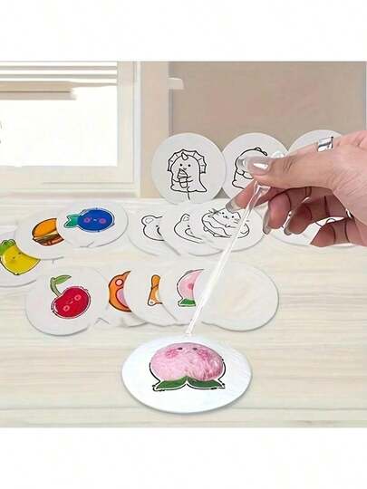 10pcs 3D Round Wood Pulp High-Tech Compressed Paper, Water Expandable Foam Art Handmade Paper, Suitable For DIY Activities, Creative And Interesting Paper, Suitable For School, Office, Home Interaction And Emotional Communication. Suitable For Back To School Season, School Supplies, Stationery, Back To School Gifts, Office Supplies And Office Desk Accessories.