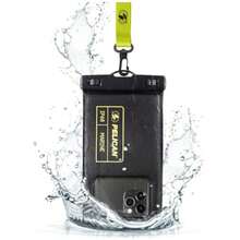 CYPNPelican Marine - Funda Impermeable para teléfono IP68 tamaño estándar Funda Flotante Impermeable para teléfono - Imprescindible para Viajes en cruceros de Playa - Black/Hi-Vis YellowFashion - 222648103 - Ver 2