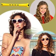 A 20pcs Premium Curling Wand Set, Suitable For Natural Hair Types - Create Bouncy Curls With A Cold Wave Curling Iron And Rollers - Professional Home Hair Styling Tools For Salon-Quality Results - Màu vàng - 10 chiếc - Xem 6