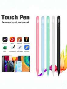 Active Stylus Pens For Touch Screens, Peilinc Pencil For Android, Rechargeable Tablet Pen POM Tip Magnetic IPad Pencil Compatible With Ipad/Pro/Air/Mini/I Ph On E///IOS/Android And Other Touch Screen Rechargeable Battery 120mAh Gifts For Mother, Family, Friends, Birthday, Holiday - Multicolor - View 3