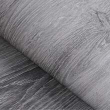 加厚灰色橡木纹壁纸，自粘可移除复古木纹纸，适用于台面、橱柜、抽屉、衣柜隔板 - 灰橡木 - 查看 2