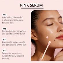 Jaysuing 净颜舒缓粉色精华液（含棉签） - 面部护肤精华液，具有净颜、舒缓和改善瑕疵的功效，日常面部精华液 - 彩色 - 查看 9