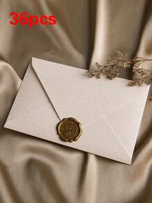 2个素色信封，复古多用途信封，办公信封，婚礼请柬，情书，贺卡，新年朋友礼物，文具，火漆印章 - 彩色 - 查看 24