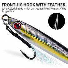 PRO BEROS Mồi câu cá nước mặn Proberos 1 cái, câu jig tốc độ cao, câu jigging chậm, câu ném mồi, mồi câu jigging dọc, mồi câu cá nhân tạo, mồi câu jigging. - màu A - Xem 6
