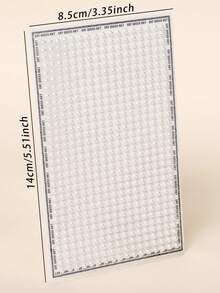 3件组合装，3毫米自粘半圆形闪亮白色珍珠颗粒脸部和眼部装饰水晶钻石贴纸，DIY，嘉年华，情人节，万圣节，圣诞节礼物，母亲节，派对，音乐节，面部毛发和指甲装饰，水钻贴纸 - 白色 - 查看 8