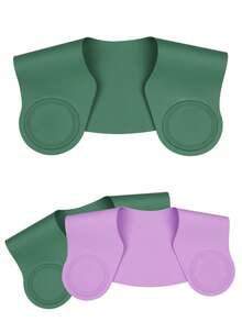 1pc Silicone Hairdressing Shoulder Pad, Portable Dedicated Dyeing & Perming Silicone Shawl, Salon Neck Wrap, Non-Stick Hair, Foldable, Hair Salon Accessories