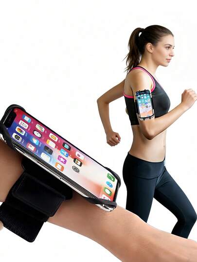 360° Rotatable Detachable Sports Armband, Suitable For Running, Cycling, Hiking, Walking, Fitness And Other Outdoor Activities, Compatible With All Phone Models, Essential Sports Accessory