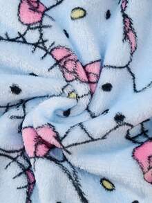 SANRIO Cute Casual Home Pants/Sleepwear, Cartoon Anime Printed Velvet Warm Pants, Women's Sleepwear Bottom Home Wear, Soft Cloud Like Fabric Healing Series, Soaring Happiness At Home, Fashionable Party Gifts, The Best Gift For Friends, Girlfriends And Couples In The New Year - Dusty Blue - View 8