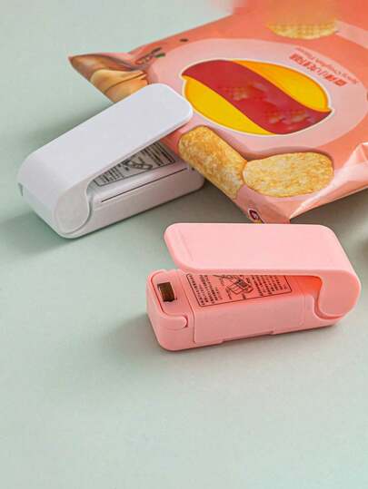 1 Stück Mini Lebensmittel-Versiegelungsmaschine, tragbare Haushalt Plastiktüten Versiegelungsvorrichtung, feuchtigkeitsbeständig & frisch haltend