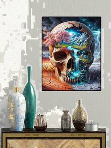 DIY Skull Diamond Art Kits For Adults, 5D Skeleton Diamond Painting For Beginners, Diamond Dot, Small Gem Painting, Full Drill Dimond Art Paintings Kit, Crafts For Adults, Home Wall Decor - Multicolor - View 7