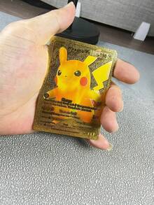 10/55pcs Spanish Pokémon Cards Metal Pokemon Letters Spanish Pokemon Iron Cards Mewtwo Pikachu Gx Charizard Vmax Cartas Pokémon Vmax - Multicolor - View 5