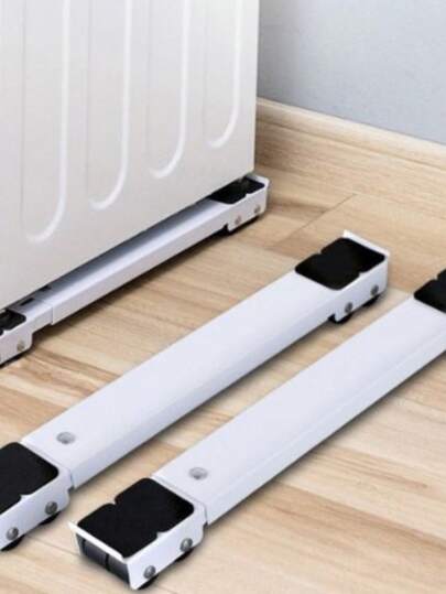 Suporte universal de alumínio com rodas para bases de carrinhos de geladeira, fogão e lava-louças, capacidade de 200 kg