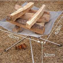 Foldable Campfire Grill, Stainless Steel Outdoor Camping Cooking Portable Charcoal Fireplace Brazier - Multicolor - View 5