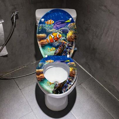 Soft Close Toilet Seat | Quick Attachment, Easy Clean, O Shape, Standard Toilet Seats, Plastic Material, Universal Fit - Hengmei