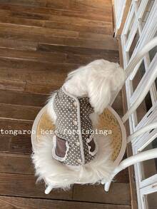 Tongaroo Thickened Warm Pet Cat Dog Vest, Korean Style For Poodle, Maltese