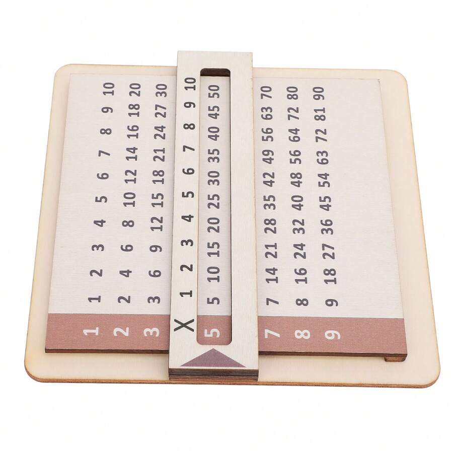 Slide & Learn Interactive Multiplication Chart - Interactive Math Manipulation Tool With Grid, Helps Children Practice And Solve Multiplication Tables, Educational Tool For Classroom And Home Schooling For Elementary School Students