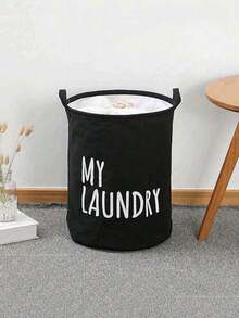Foldable Waterproof Fabric Laundry Basket, Large Size Dirty Clothes Storage Bin, Bathroom Toy Organizer, Minimalist & Practical