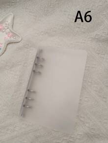 A4/A5/A6/A7 PP Plastic Transparent Frosted Loose Leaf Binder, Plastic Shell 6-Ring Detachable, Durable Loose Leaf Binder Cover, Long-Lasting, Suitable For Office, Home And School Organization - Clear - View 11
