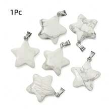 1Pc Natural Stone Five-Pointed Star Charm Pendant For DIY Valentine's Day Gift Jewelry Making Supplies - Natural Stone Five-pointed Star Pendant - View 16