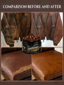 棕红色聚氨酯皮革修复膏 - 强效遮盖力和耐磨性 - 聚氨酯皮革修复膏，特别适用于修复皮革夹克、皮带和座椅表面的剥落和划痕，有效解决开裂和褪色问题。也适用于鞋子、春夏精选、伴娘礼物、房间、卧室装饰、海滩、旅行、男士、女士、度假等场合。 - 棕色 - 查看 5